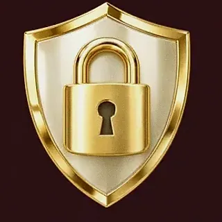 Shield with padlock — Amon